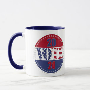 Taza Bandera de USA VOTA 2024