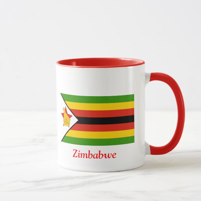 Taza Bandera de Zimbabwe (Derecha)