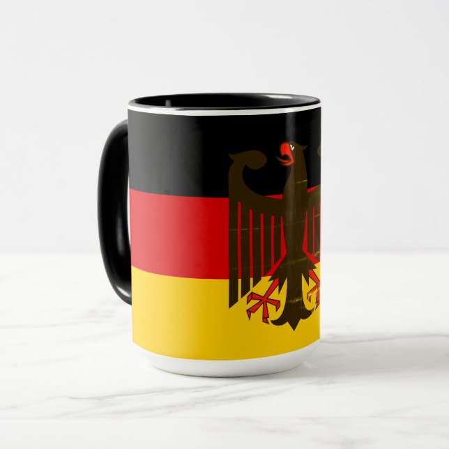 Taza Bandera del águila negra alemana/Deutschland (Anverso izquierdo)