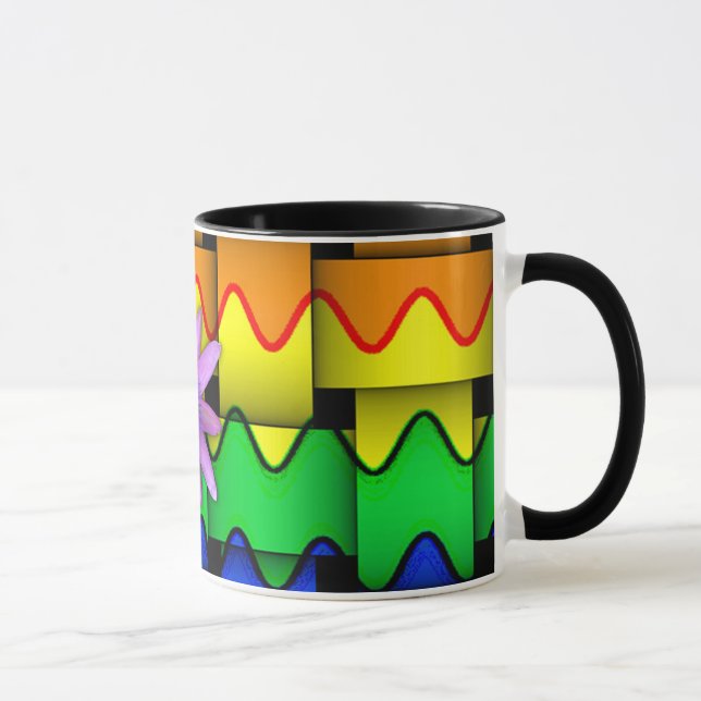 Taza Bandera del arco iris de Krazy (Derecha)