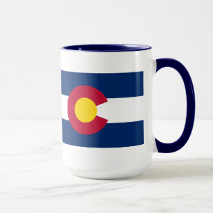 Taza Bandera del estado de Colorado