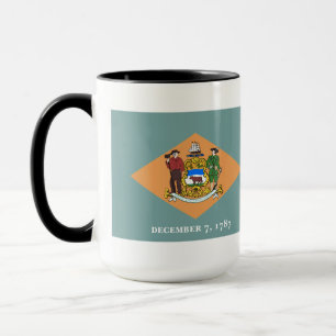 Taza Bandera del Estado de Delaware