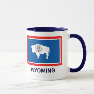 Taza Bandera del estado de Wyoming