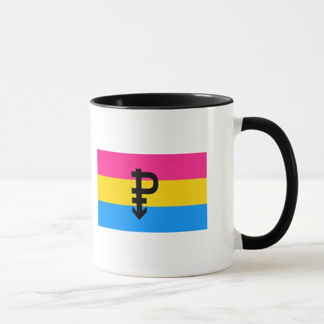 Taza Bandera del Orgullo Pansexual (Derecha)