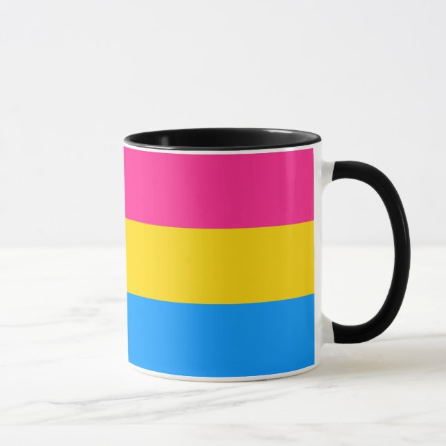 Taza Bandera del Orgullo Pansexual (Derecha)