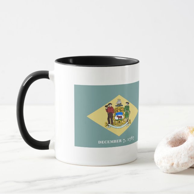 Taza Bandera Delaware (Con donut)