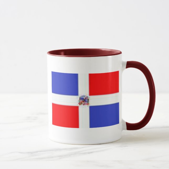 Taza Bandera dominicana, bandera dominicana (Derecha)