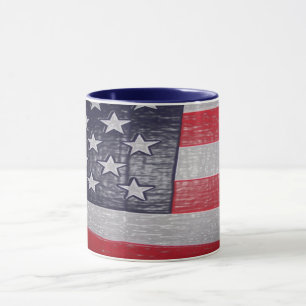 Taza Bandera estadounidense