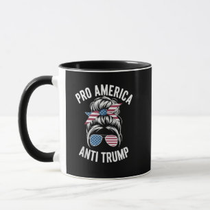 Taza Bandera estadounidense anti-Trump anti-Estados Uni