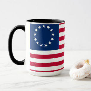 Taza Bandera estadounidense de la vieja gloria de Betsy