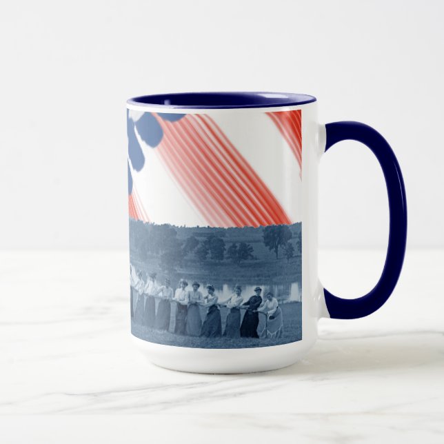 Taza Bandera estadounidense de los tigres de guerra de  (Derecha)