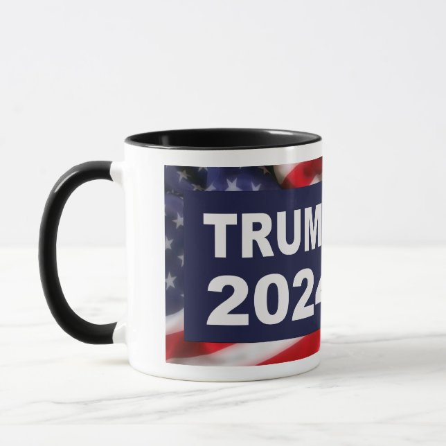 Taza Bandera estadounidense de Trump 2024 (Izquierda)
