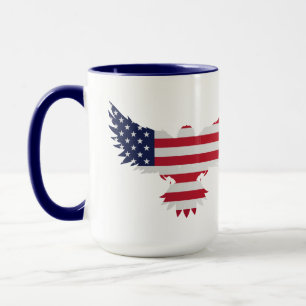 Taza Bandera estadounidense Eagle Mug