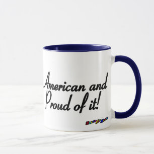 Taza Bandera estadounidense - ¡Estadounidense y orgullo