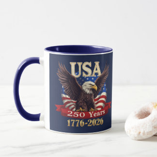 Taza Bandera estadounidense patriótica 250º 1776-2026 Á