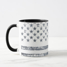 Taza Bandera estadounidense personalizada con camión se