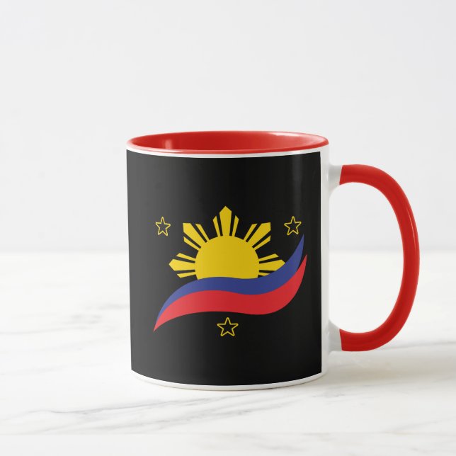 Taza Bandera filipina de Pinoy de Filipinas (Derecha)