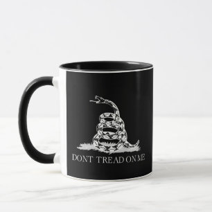 Taza Bandera Gadsden Fuzzy Express® Classic Black-Black