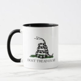Taza Bandera Gadsden Fuzzy Express® Classic - Blanco-Ne