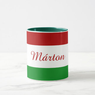 Taza Bandera húngara personalizada