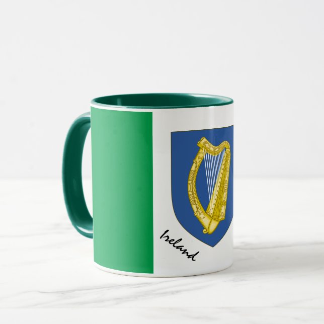 Taza Bandera irlandesa y patriota / Deporte Mug (Anverso izquierdo)