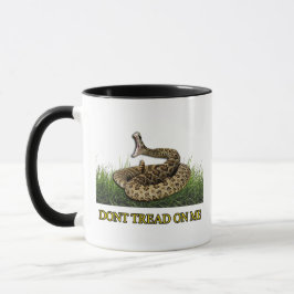 Taza Bandera moderna de Gadsden Fuzzy Express® Blanco-N