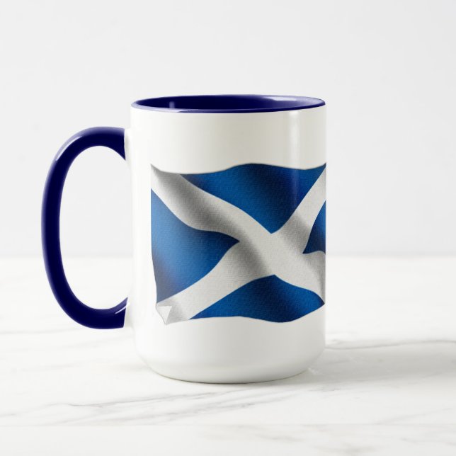 Taza Bandera Nacional de Escocia y San Andrés Patriótic (Izquierda)