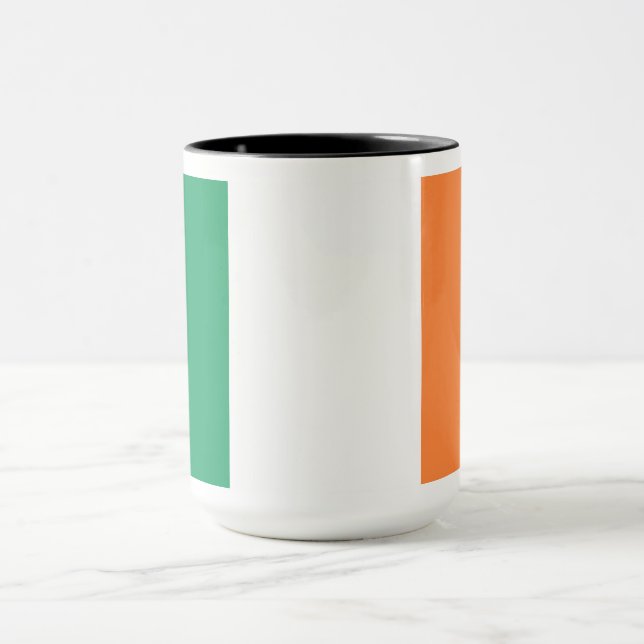 Taza Bandera nacional de Irlanda, norma irlandesa, cart (Centro)