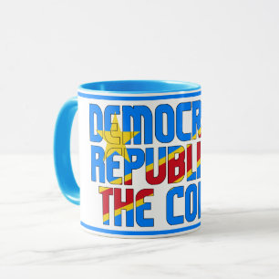 Taza Bandera nacional de la República Democrática del C