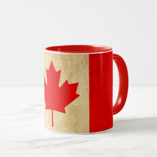 Taza Bandera nacional patriótica vintage original de CA