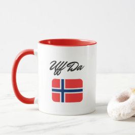 Taza Bandera Noruega Uff Da