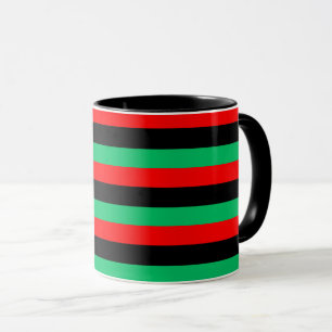 Taza Bandera Panafricana Bandera Roja Negra Banda Verde