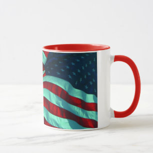 Taza Bandera Patriótica Americana