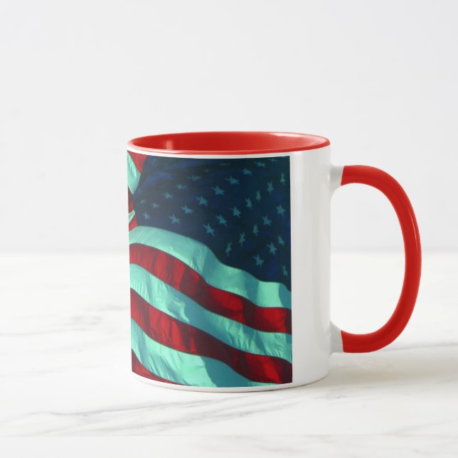 Taza Bandera Patriótica Americana (Derecha)