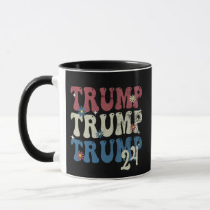Taza Bandera Patriótica Norteamericana Trump 2024 4 De 