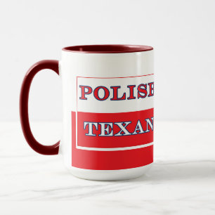 Taza Bandera polaca texana polaca