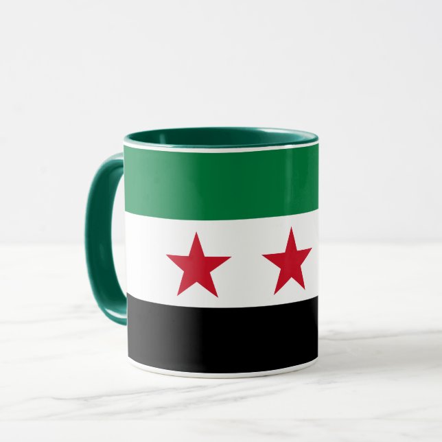 Taza Bandera siria patriótica, independencia (Anverso izquierdo)