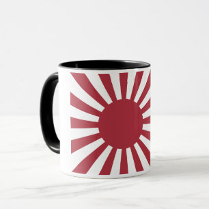 Taza Bandera solar imperial en ascenso de Japón, Edo a