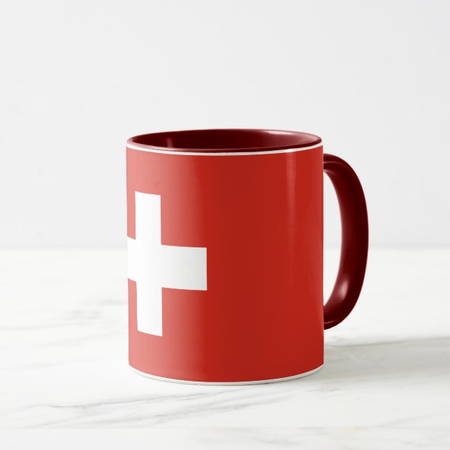 Taza Bandera suiza Mug (Anverso derecho)