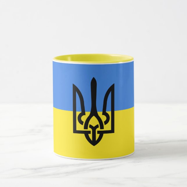 Taza Bandera ucraniana de Ucrania - Mug de la libertad (Centro)