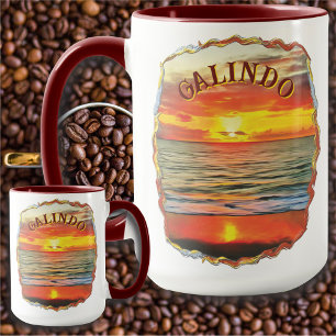 Taza Banderas Bay Sunset 1738