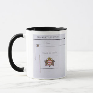 Taza Banderas de Mónaco, de un libro francés de