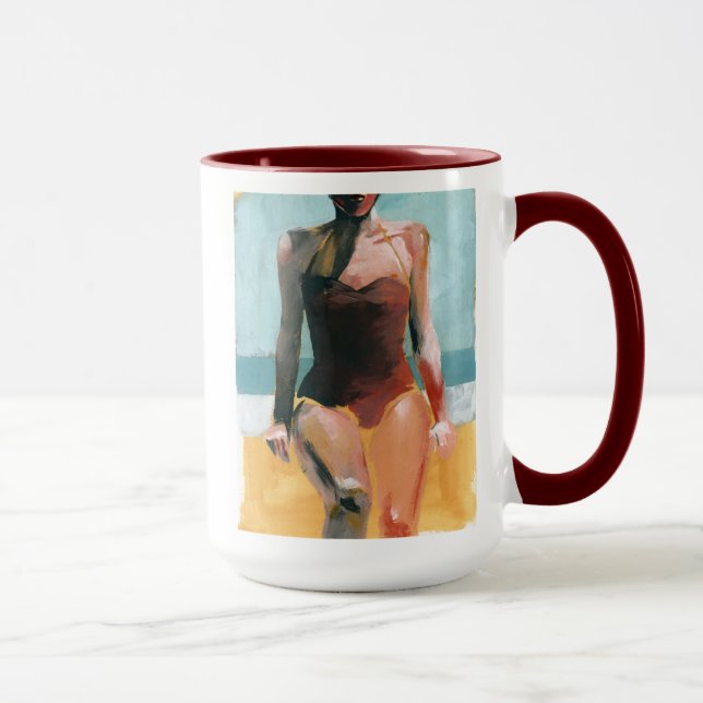 Taza Bañera vintage - traje de baño rojo (Derecha)