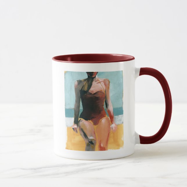 Taza Bañera vintage - traje de baño rojo (Derecha)