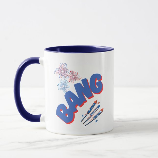 Taza BANG mug / Día de la Independencia /Julio 4 (Izquierda)