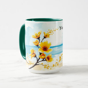 Taza Banksia Boomerang Persecución de Playa Polen
