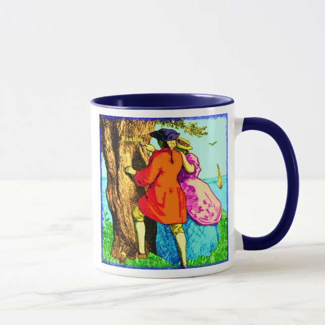 Taza Banksy temprano (Derecha)