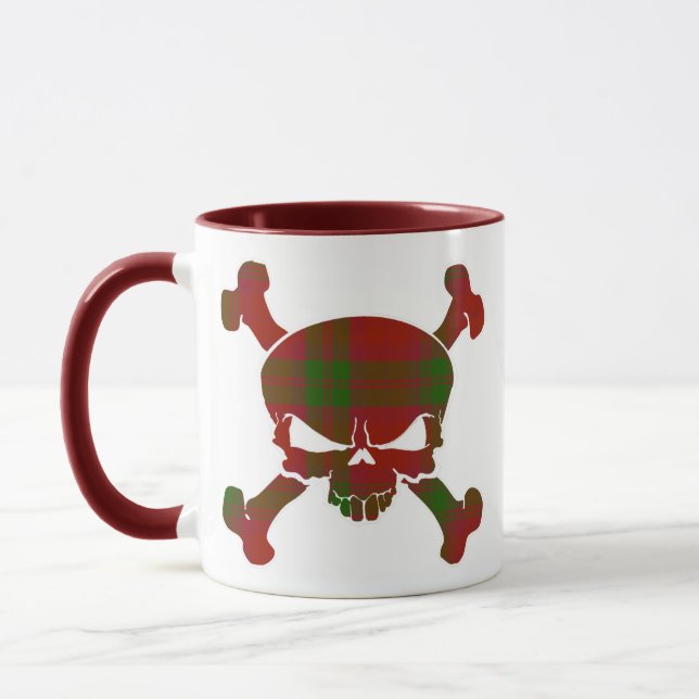 Taza Banner de MacNab Tartan Skull No (Izquierda)