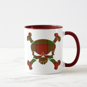 Taza Banner de Maxwell Tartan Skull