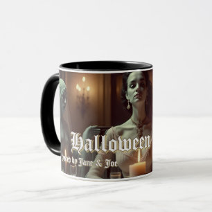 Taza Banquete gótico de Halloween a la luz de las velas